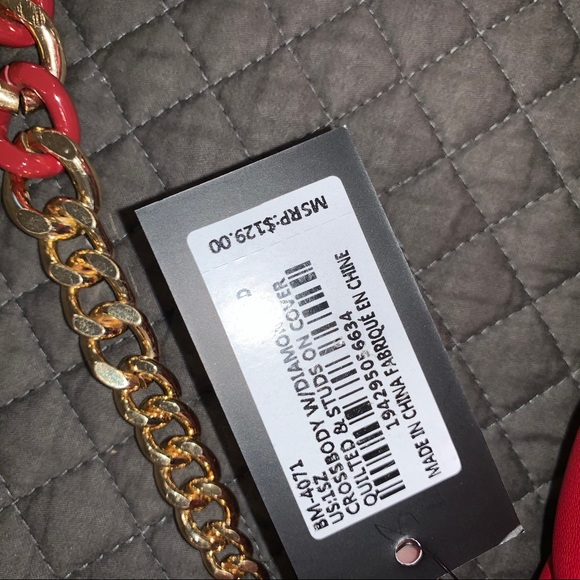 BADGLEY MISCHKA CROSSBODY W DIAMOND QUILTED & STUD - Picture 8 of 15